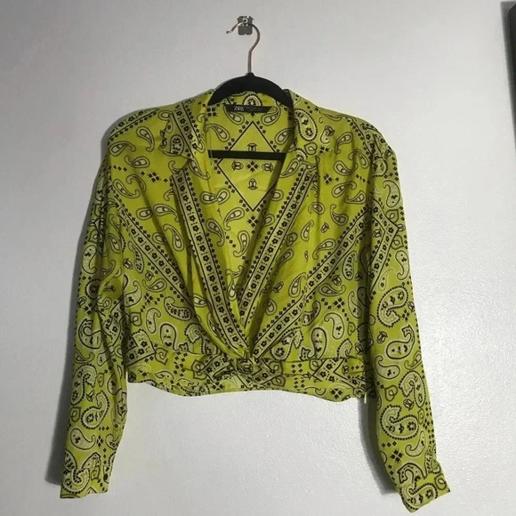 Zara bandana cropped top Sz small - Picture 3 of 5